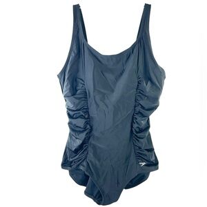 Speedo Womans one piece swimsuit black XXL SLIMMING CAPSULE BATHING SUIT